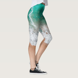 Wellen am Sandstrand Leggings