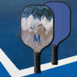 Wellen am Strand - abstrakt Pickleball Schläger