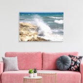 Wellen am Strand Leinwanddruck (Insitu (Wohnzimmer))