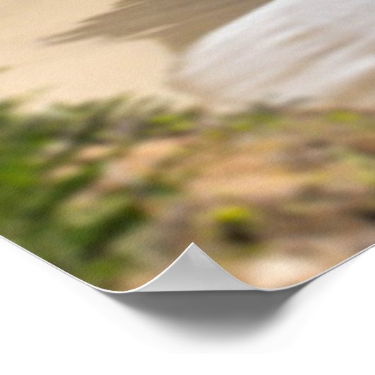 Wellen am Strand Poster (Ecke)