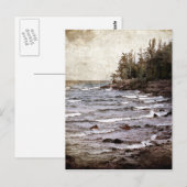 Wellen auf dem Lake Superior Postkarte (Vorne/Hinten)