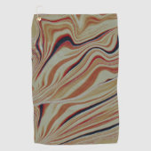 Wellen auf gemischtem Untergrund in grau-ockerbrau Golfhandtuch (Vorderseite)