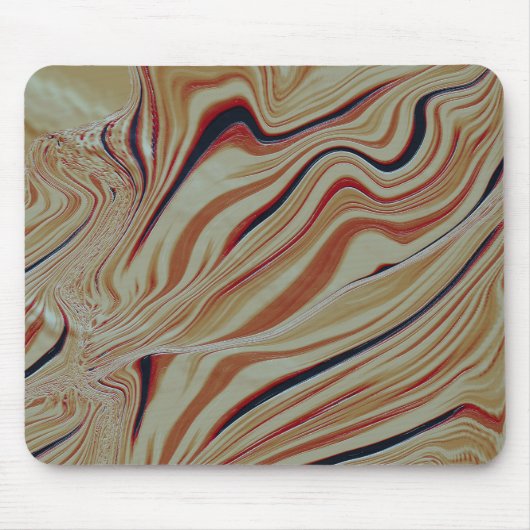 Wellen auf gemischtem Untergrund in grau-ockerbrau Mousepad (Vorne)