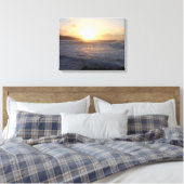 Wellen bei Sonnenuntergang Leinwanddruck (Insitu (Schlafzimmer))