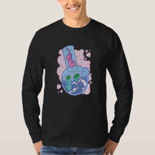 Wellen Bong Joint Katze T-Shirt