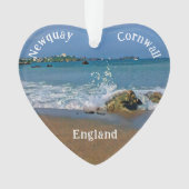 Wellen brechen auf der Küste digitale Malerei Ornament (Vorderseite)