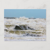 Wellen brechen. postkarte (Vorderseite)