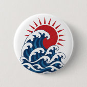 Wellen Button (Vorderseite)