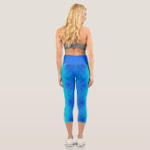 Wellen Capri Leggings (Rückseite)
