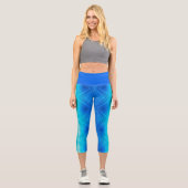 Wellen Capri Leggings (Vorderseite)
