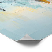 Wellen der Einsamkeit, Kunst der digitalen Mauer Poster (Ecke)