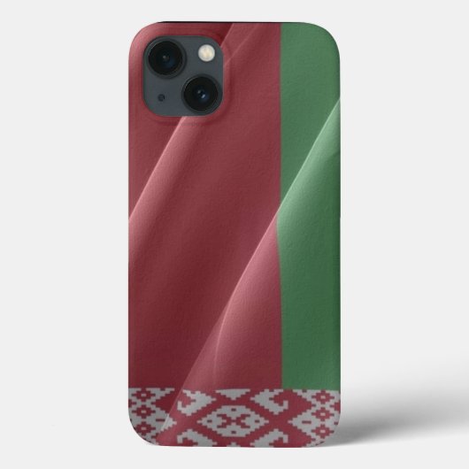 Wellen der Flagge von Belarus - Case-Mate iPhone Hülle (Rückseite)