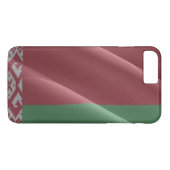 Wellen der Flagge von Belarus - Case-Mate iPhone Hülle (Rückseite (Horizontal))