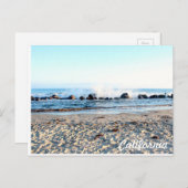 Wellen der Kalifornien-Strand-Postkarten-| Postkarte (Vorne/Hinten)