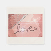 Wellen der Liebe Serviette (Vorderseite)