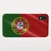 Wellen der portugiesischen Flagge - Case-Mate iPhone Hülle (Rückseite (Horizontal))