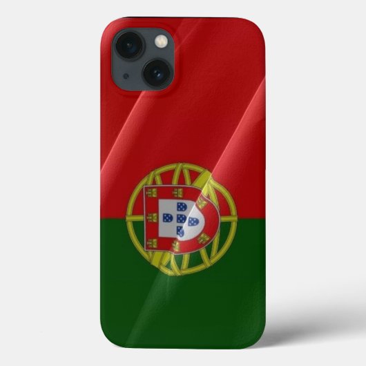 Wellen der portugiesischen Flagge - Case-Mate iPhone Hülle (Rückseite)