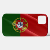 Wellen der portugiesischen Flagge - Case-Mate iPhone Hülle (Rückseite (Horizontal))