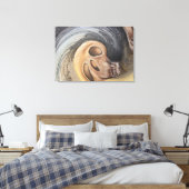 Wellen der Vergangenheit Leinwanddruck (Insitu (Schlafzimmer))