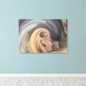 Wellen der Vergangenheit Leinwanddruck (Insitu (Holzboden))