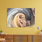 Wellen der Vergangenheit Leinwanddruck (Insitu (Wohnzimmer))