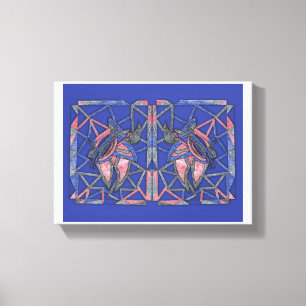 Wellen des Ausdrucks Abstrakte Leinwandkunst Leinwanddruck