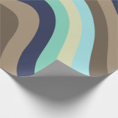 Wellen des Lebens Mitte des Jahrhunderts moderne g Geschenkpapier (Ecke)