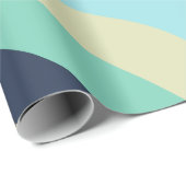 Wellen des Lebens Mitte des Jahrhunderts moderne g Geschenkpapier (Rolleneckpunkt)