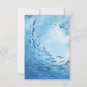 Wellen des Leuchtturms für Hochzeiten Einladung (Rückseite)