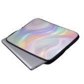 Wellen des Lichts Laptopschutzhülle (Vorne Knopf)