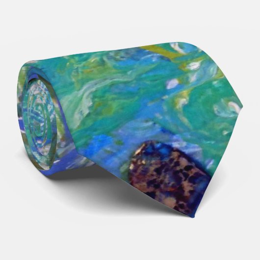 Wellen des Meeres Krawatte (Gerollt)