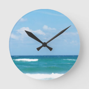 WELLEN DES OZEANS RUNDE WANDUHR