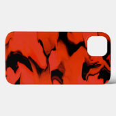 Wellen des Schwarz-Rot-Sumo-Designs Case-Mate iPhone Hülle (Rückseite (Horizontal))