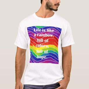Wellen des Stolzes Freundliche Farben  T-Shirt