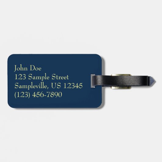 Wellen, die in der Sonnenuntergang-Landschaft abst Gepäckanhänger (Rückseite horizontal)