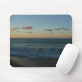 Wellen, die in der Sonnenuntergang-Landschaft abst Mousepad (Mit Mouse)