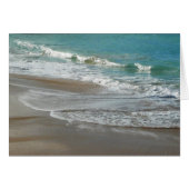 Wellen, die sich am türkisblauen Meer am Strand sa (Vorderseite (Horizontal))