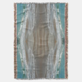 Wellen, die sich am türkisblauen Meer am Strand sa Decke (Vorderseite Vertikal)