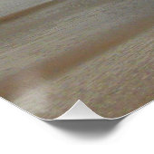 Wellen, die sich am türkisblauen Meer am Strand sa Poster (Ecke)