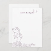 Wellen drehen Dankeschön Karte - Zahnspange (Vorne/Hinten)