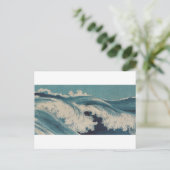 Wellen durch Konen Uehara Postkarte (Stehend Vorderseite)