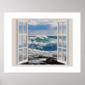 Wellen durchbrechen poster (Vorne)