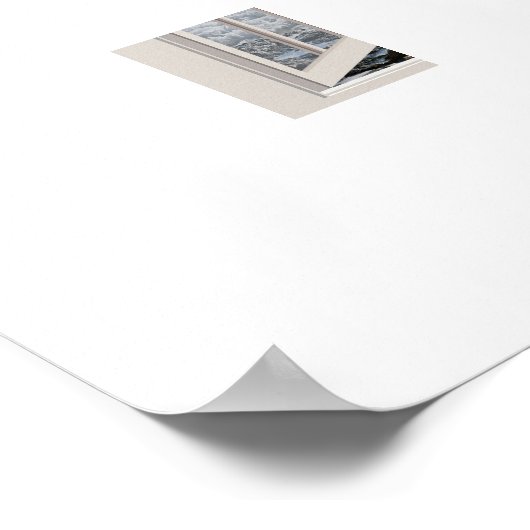 Wellen durchbrechen poster (Ecke)