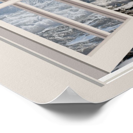 Wellen durchbrechen poster (Ecke)