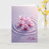 Wellen Effekt Mutter Karte (Gelbe Blume)