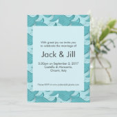 Wellen Einladung (Stehend Vorderseite)