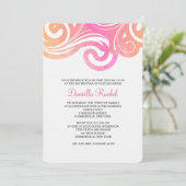 Wellen-Einladung Einladung (Stehend Vorderseite)