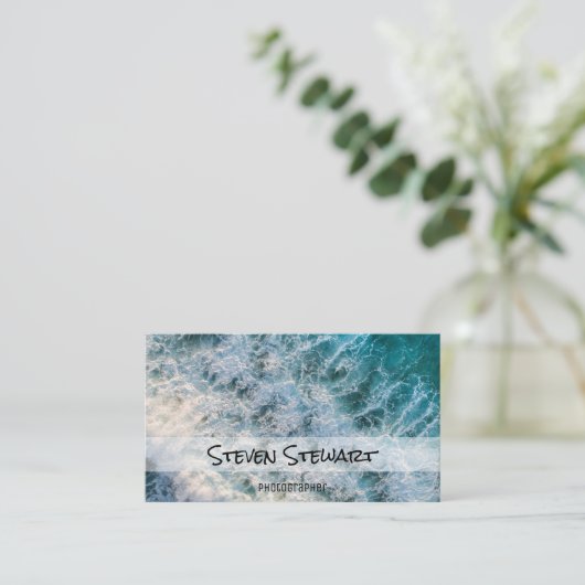 Wellen | Fotograf Visitenkarte (Stehend Vorderseite)