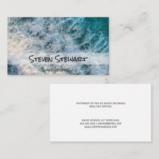 Wellen | Fotograf Visitenkarte (Vorne/Hinten)