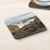 Wellen gegen die Zeit - Great Ocean Road Getränkeuntersetzer (Linke Seite)